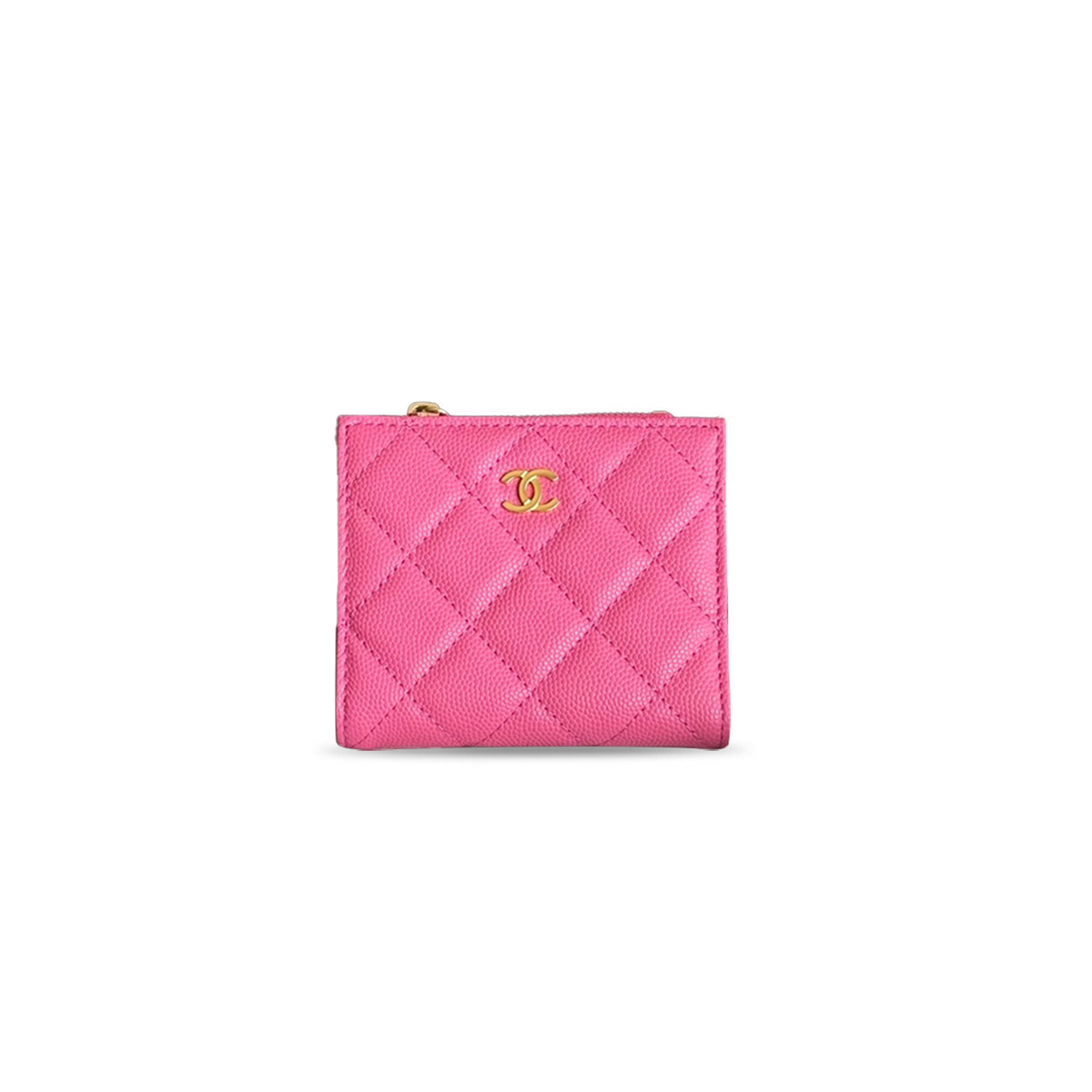 CHANEL CAVIAR QUILTED LEATHER ZIP-AROUND SHORT WALLET AP3388 (11*10*2cm)